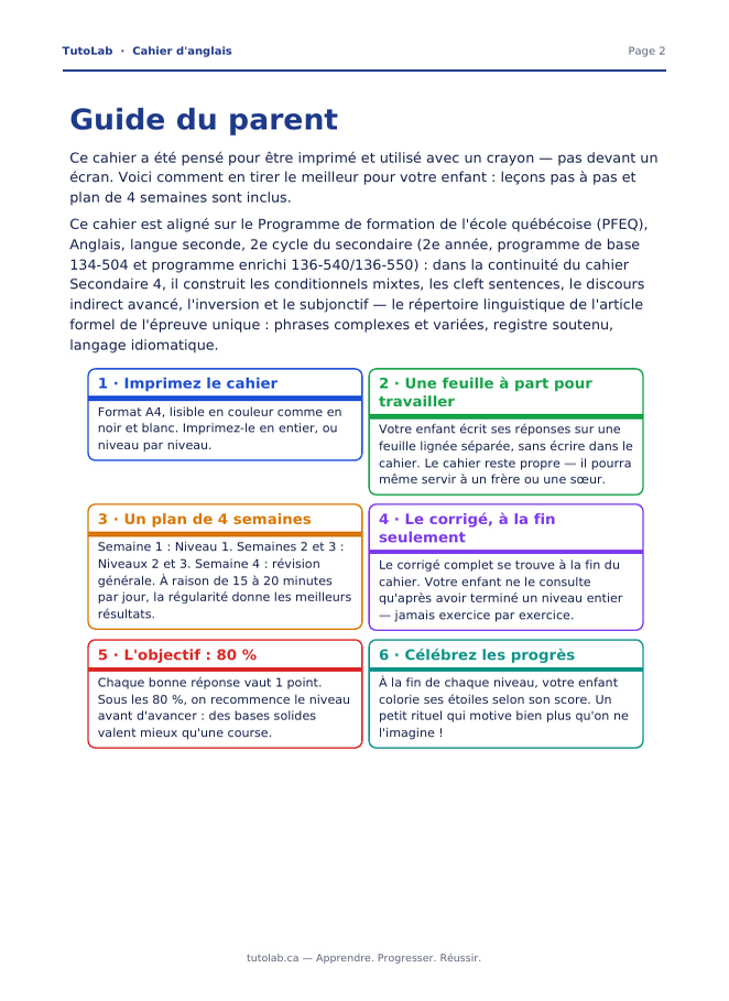 Guide du parent