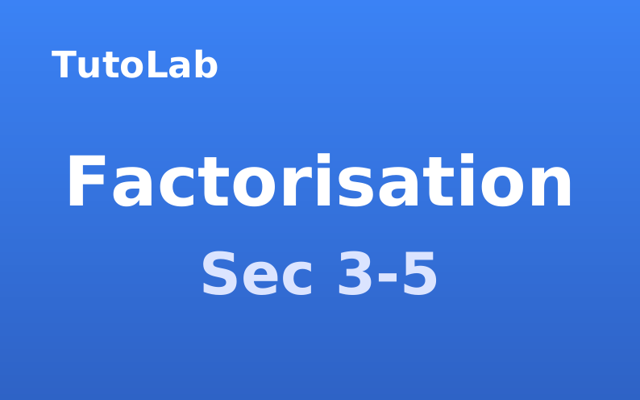 Couverture du cahier La factorisation